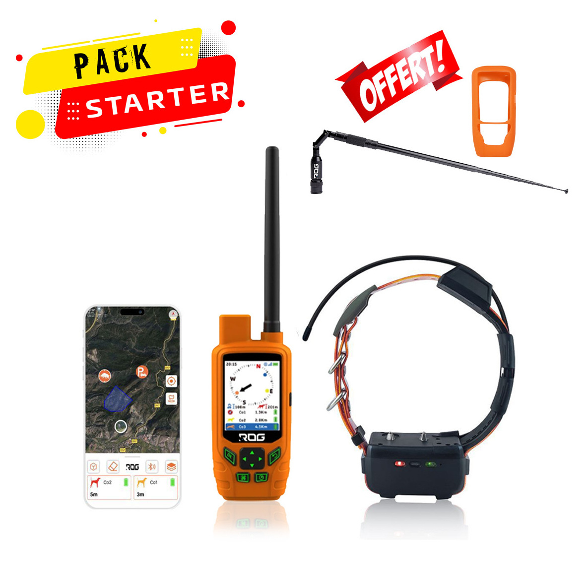 Dog Tracking GPS Hybrid GSM and VHF RoG Hunting