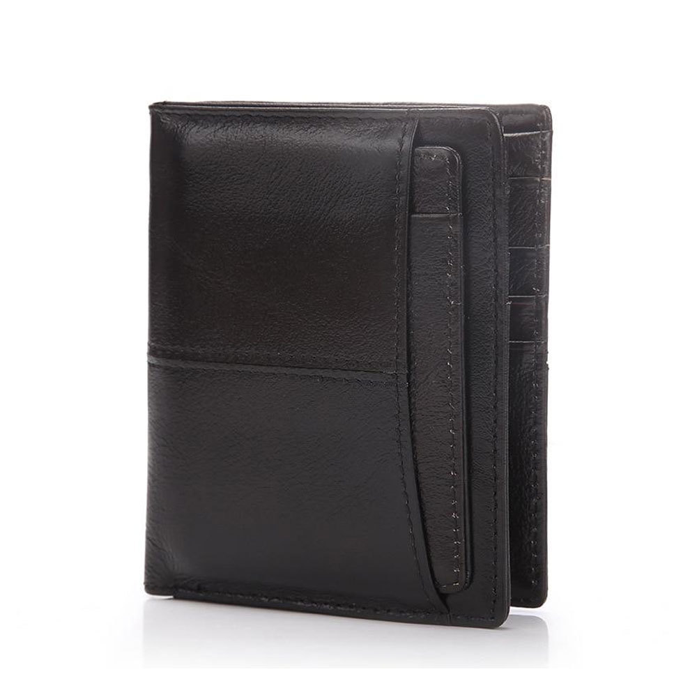 Vintage Men Wallet Genuine Leather Short Wallets Male Multifunctional Cowhide Male Purse