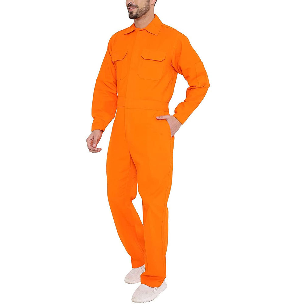 Construction fire retardant Coverall Cotton Flame Retardant Overalls Flame-Resistant Lightweight Coverall