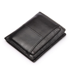 Vintage Men Wallet Genuine Leather Short Wallets Male Multifunctional Cowhide Male Purse