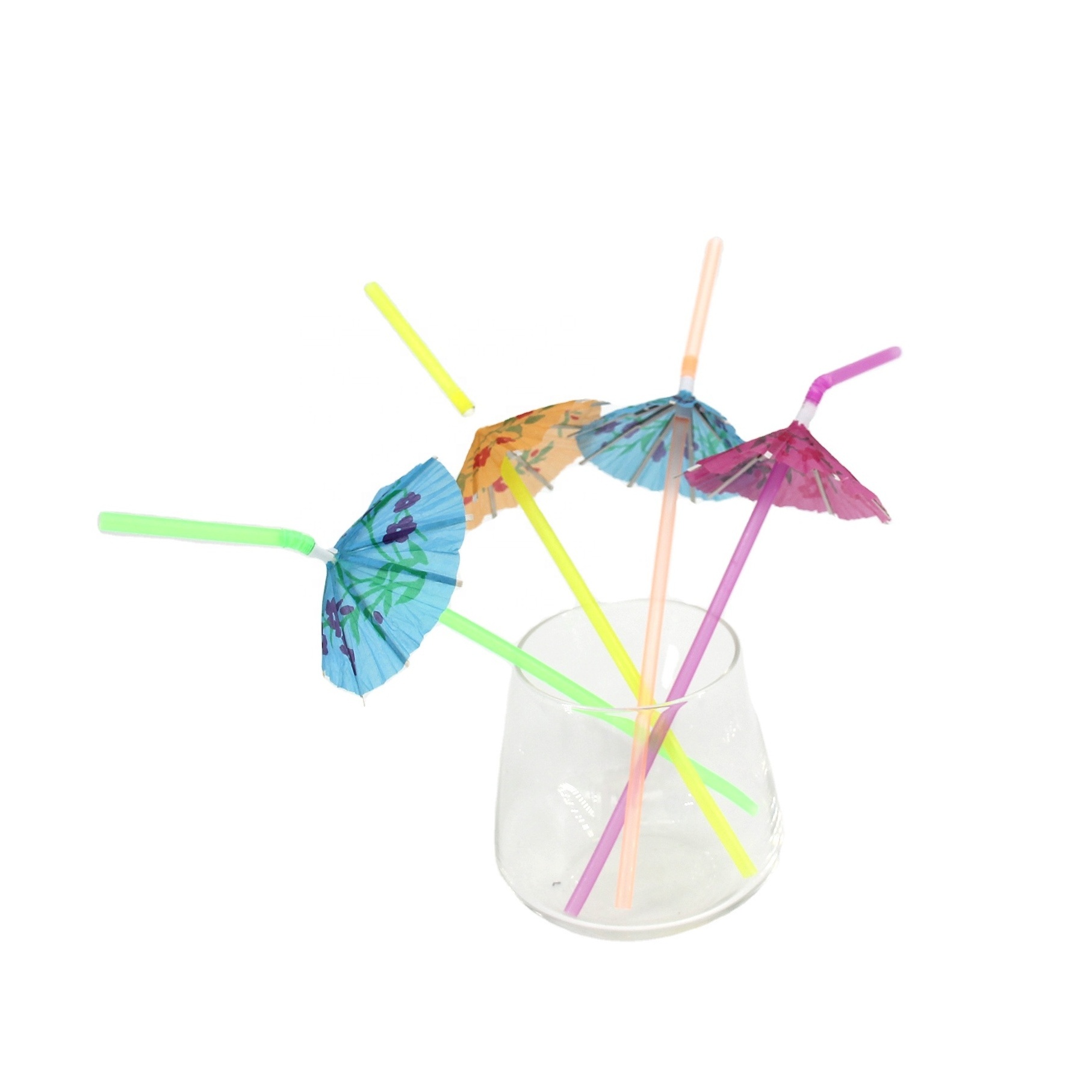 Handmade custom logo Cocktail Drink Umbrella Picks Mini Cupcake Toppers Tropical Party Decorations Toothpicks Parasols