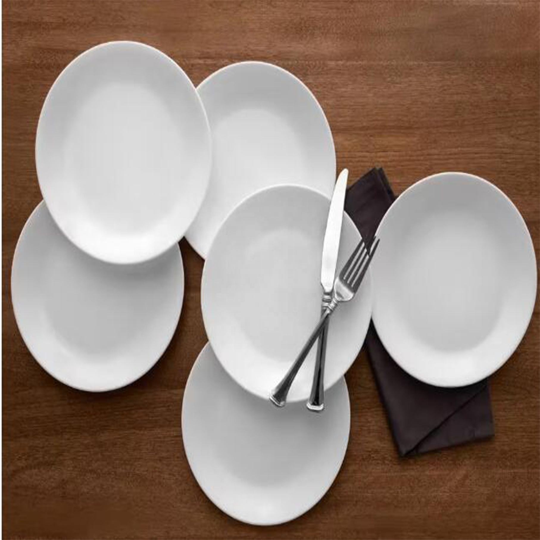 Plates and Bowls Set for 6, Opal Glass Dinnerware Set Chip Resistant, 18-Piece White Square Dinner Set with Plates