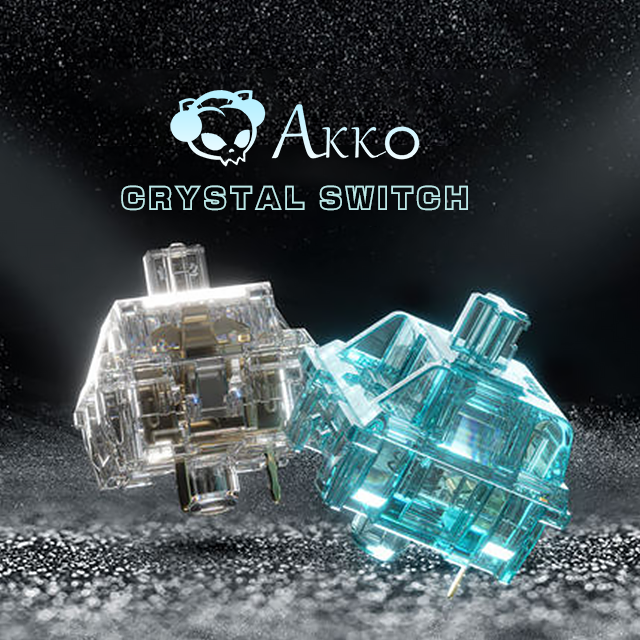 AKKO Crystal switches greatest Transparency match ACR Alice keyboard shot pre-travel CS Jelly Switch