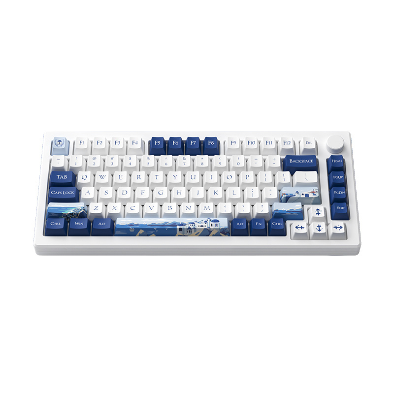 AKKO MOD 007B-HE PC Santorini Magnetic Switches Hot-swappability Keyboards Mulit Modes Wireless 82 Keys Mechanical Keyboards