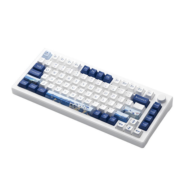 AKKO MOD 007B-HE PC Santorini Magnetic Switches Hot-swappability Keyboards Mulit Modes Wireless 82 Keys Mechanical Keyboards