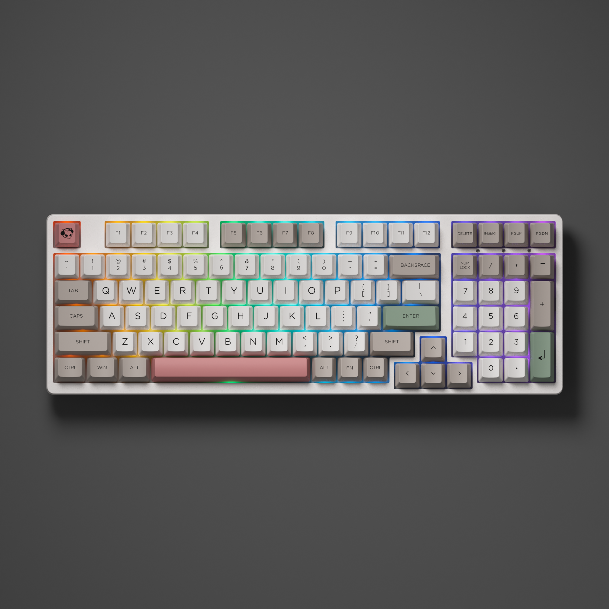 Akko OEM CS switches 9009 Retro Keyboards  PBT Profile Keycaps diy kit wireless Vintage Hotswap Keyboard