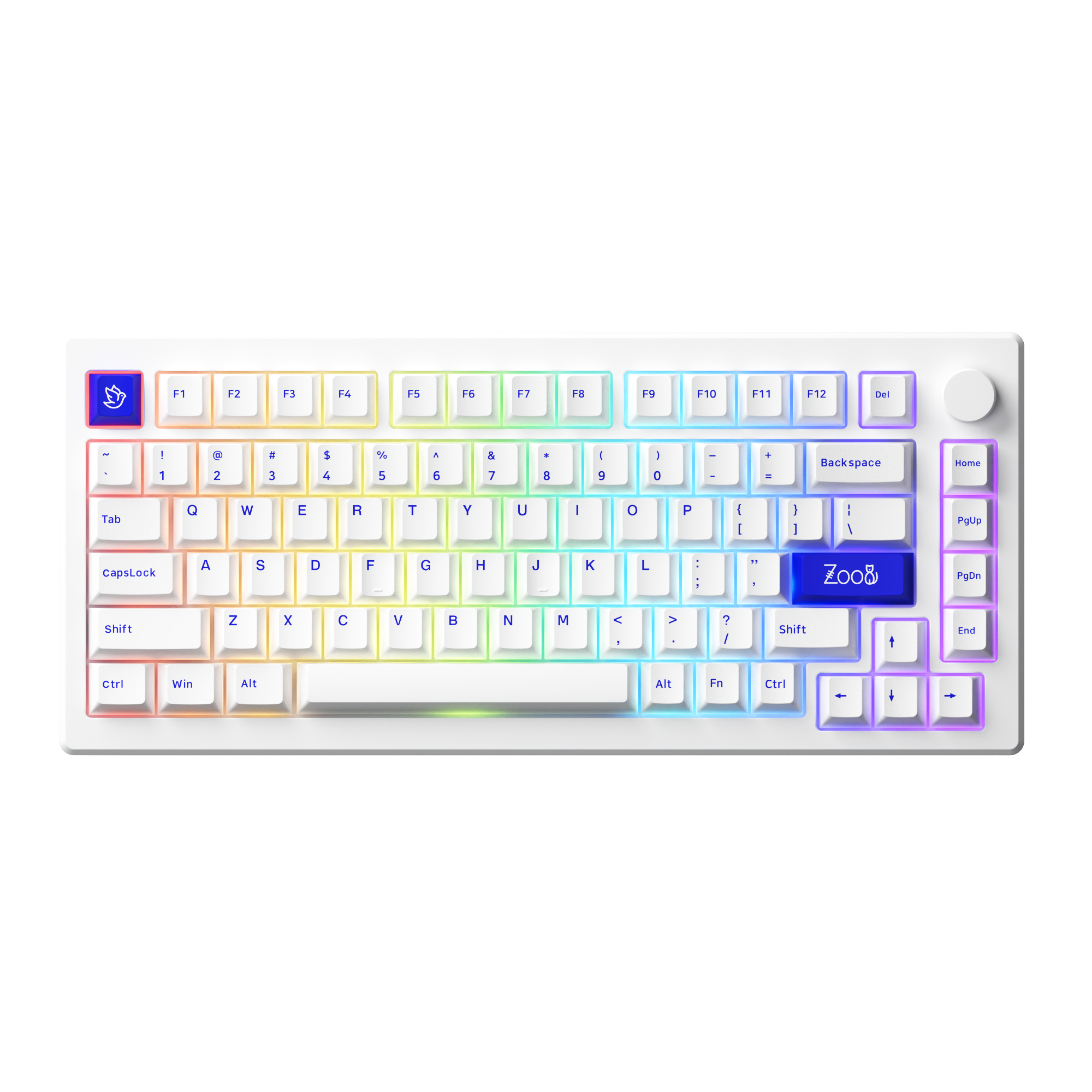 Akko MOD 007B PC Blue On White Cherry Profile Wireless US Layout Mechanical Keyboard Teclado Clavier