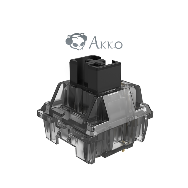 AKKO Jelly Black switch with dustproof stem 50gf actuation force heaviest Linear Mechanical Custom Keyboard Switches