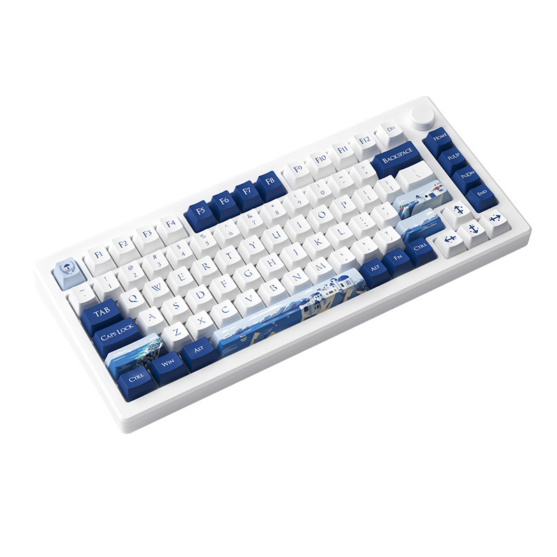 AKKO MOD 007B-HE PC Santorini Magnetic Switches Hot-swappability Keyboards Mulit Modes Wireless 82 Keys Mechanical Keyboards