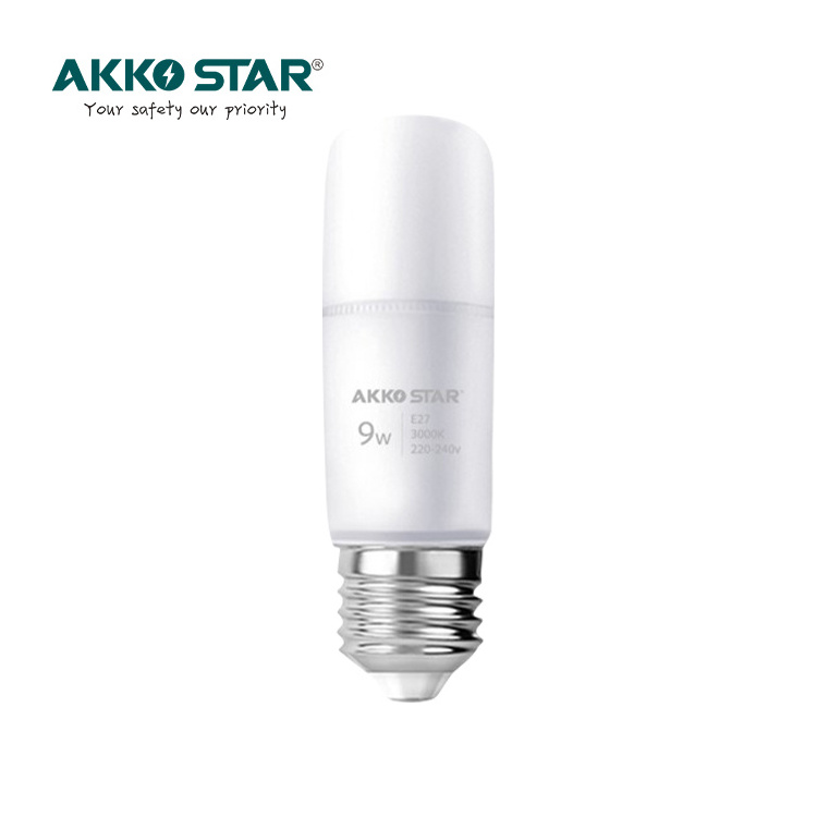 AKKO STAR Wholesale 4W 7W 9W 12W 6500K 3000K LED Stick Bulb T Shape Lighting and Circuitry Design Use Led Bulb Lamp