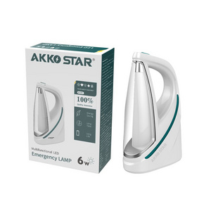 AKKO STAR Portable Handheld 6W 3000mAh Lead-acid Batteries Outdoor Rechargeable Led Emergency Light