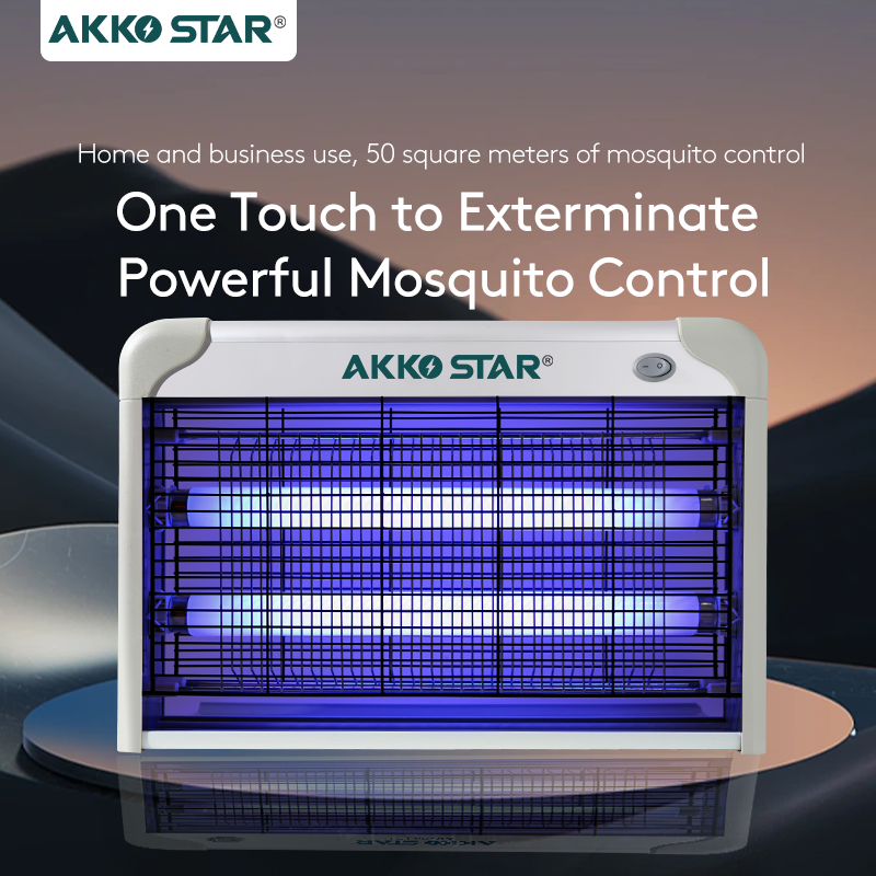 AKKOSTAR Indoor Plug in Bug Zapper Mosquito Killer Electric Insect Trap any Fly Pest 220V 20w/30w/40w Luxury Purple Luminous