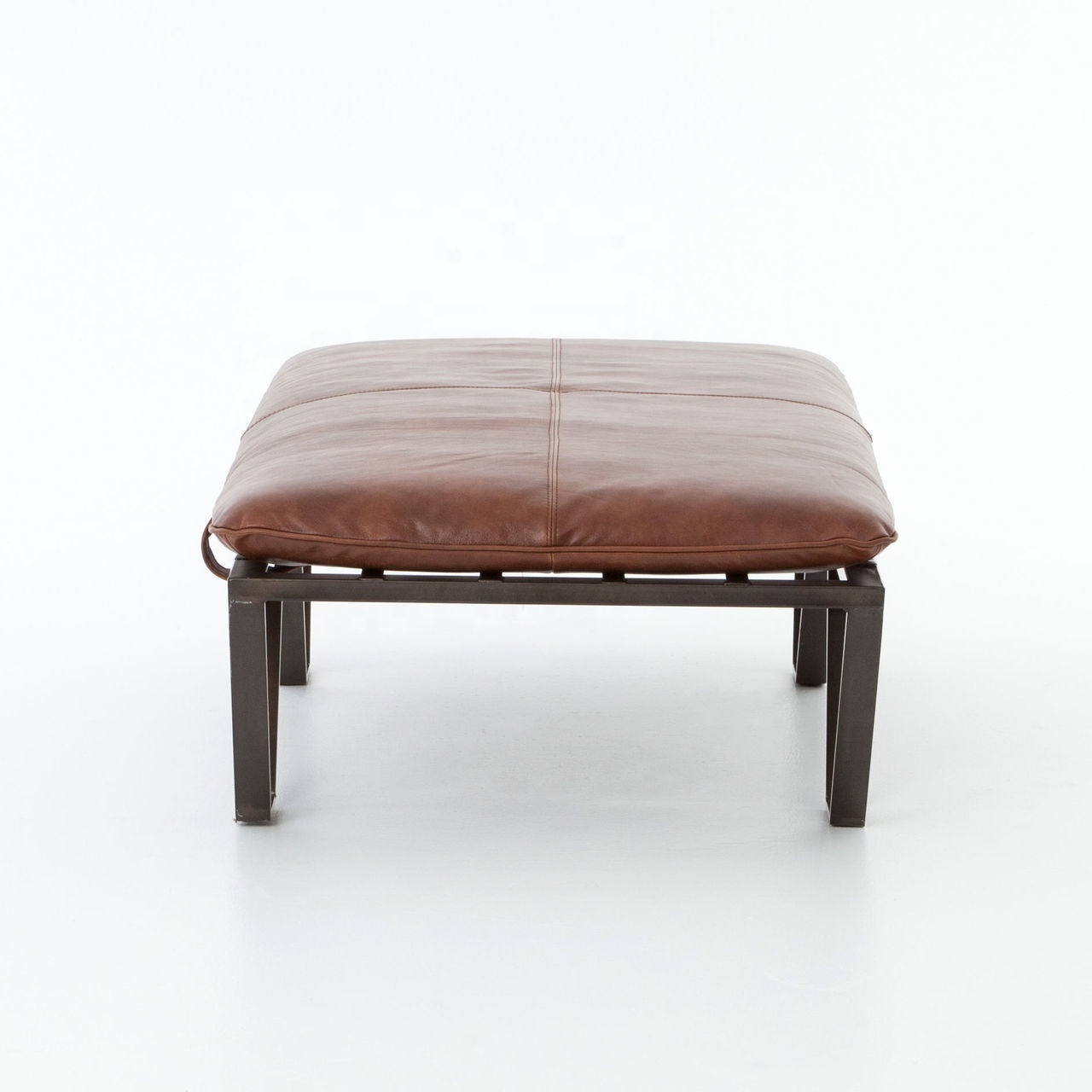 2020 unique ottomans and puff stools, leather industrial style ottomans bench