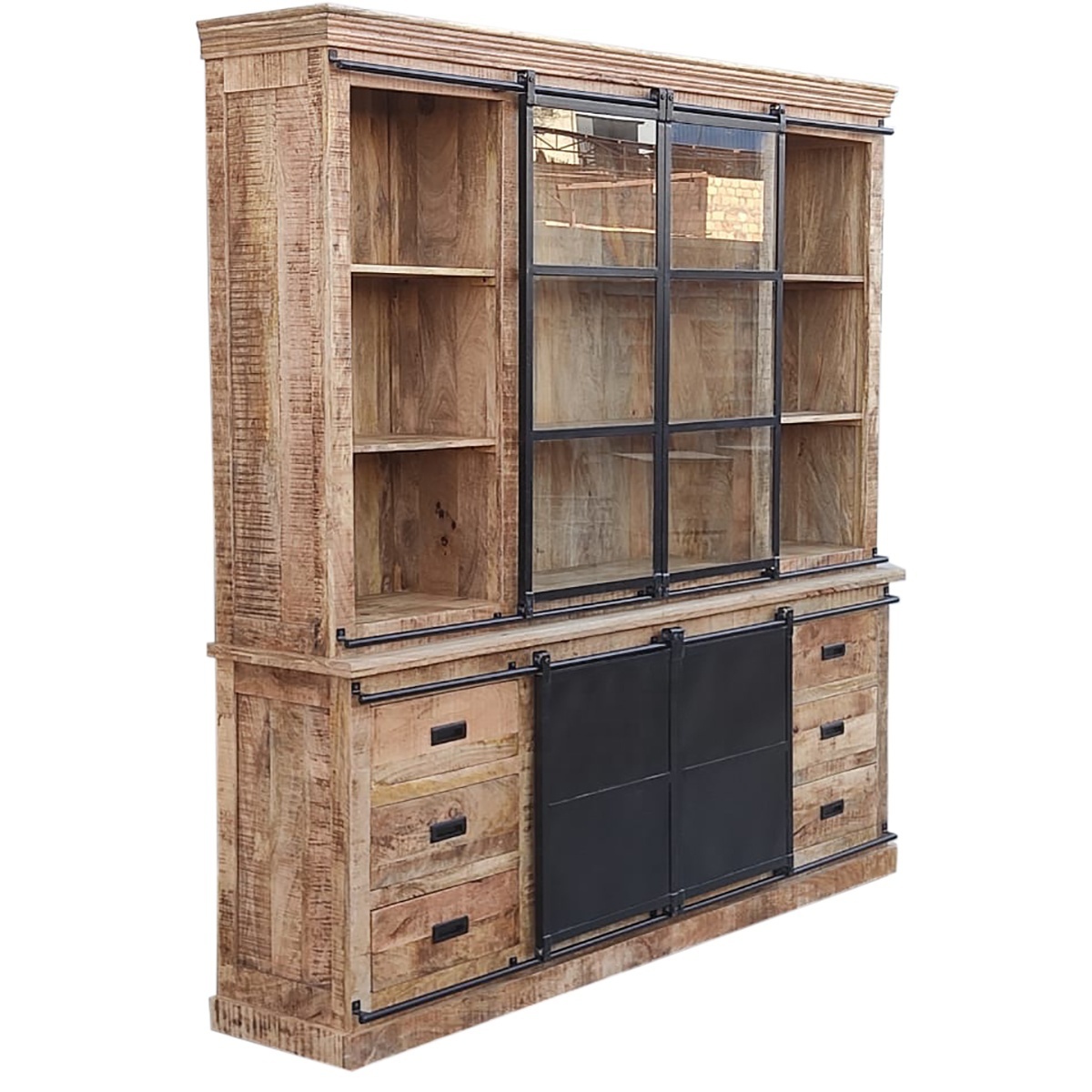 Industrial sideboard with sliding door 2022 tall buffet cupboard cabinet with sliding doors and drawers hot selling cabinets