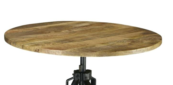 ORLEANS BAR TABLE 1850,ROUND  CRANK DINING TABLE ,HEIGHT ADJUSTABLE