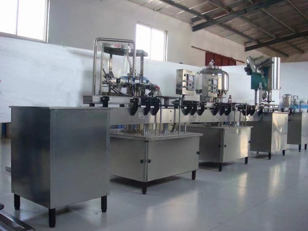 Full Automatic Small Capacity liquid Small Bottle Washing Filling Capping Machine