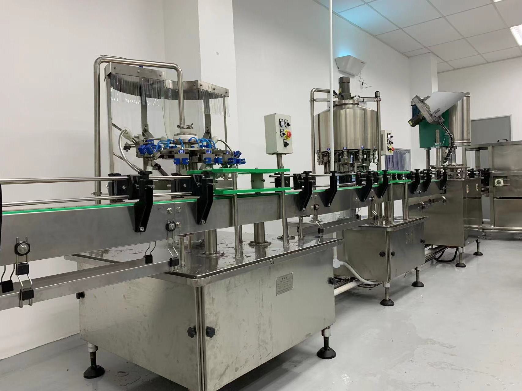 Full Automatic Small Capacity liquid Small Bottle Washing Filling Capping Machine