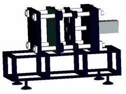 Semi Automatic Pet Blowing Machine / Manual Bottle Preform Blow Moulding Machinery