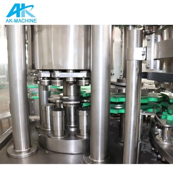 Full automatic aluminum tin can filling beverage making canning sealing beer small carbonated drink filling machine