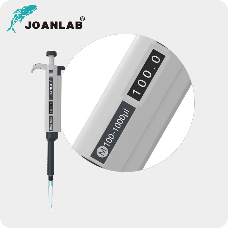 JOAN LAB Single Channel Adjustable Micro Pipette 100ul-1000ul Fully Autoclavable