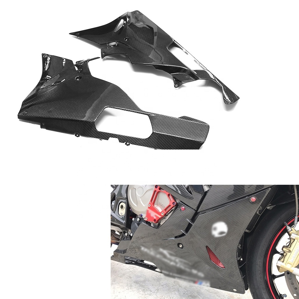 For BMW S1000RR S 1000RR 2015-2018 Motorcycle 3K 3*3 Carbon Fiber Modified Part Belly Pan Fairings Lower Deflector Fairing