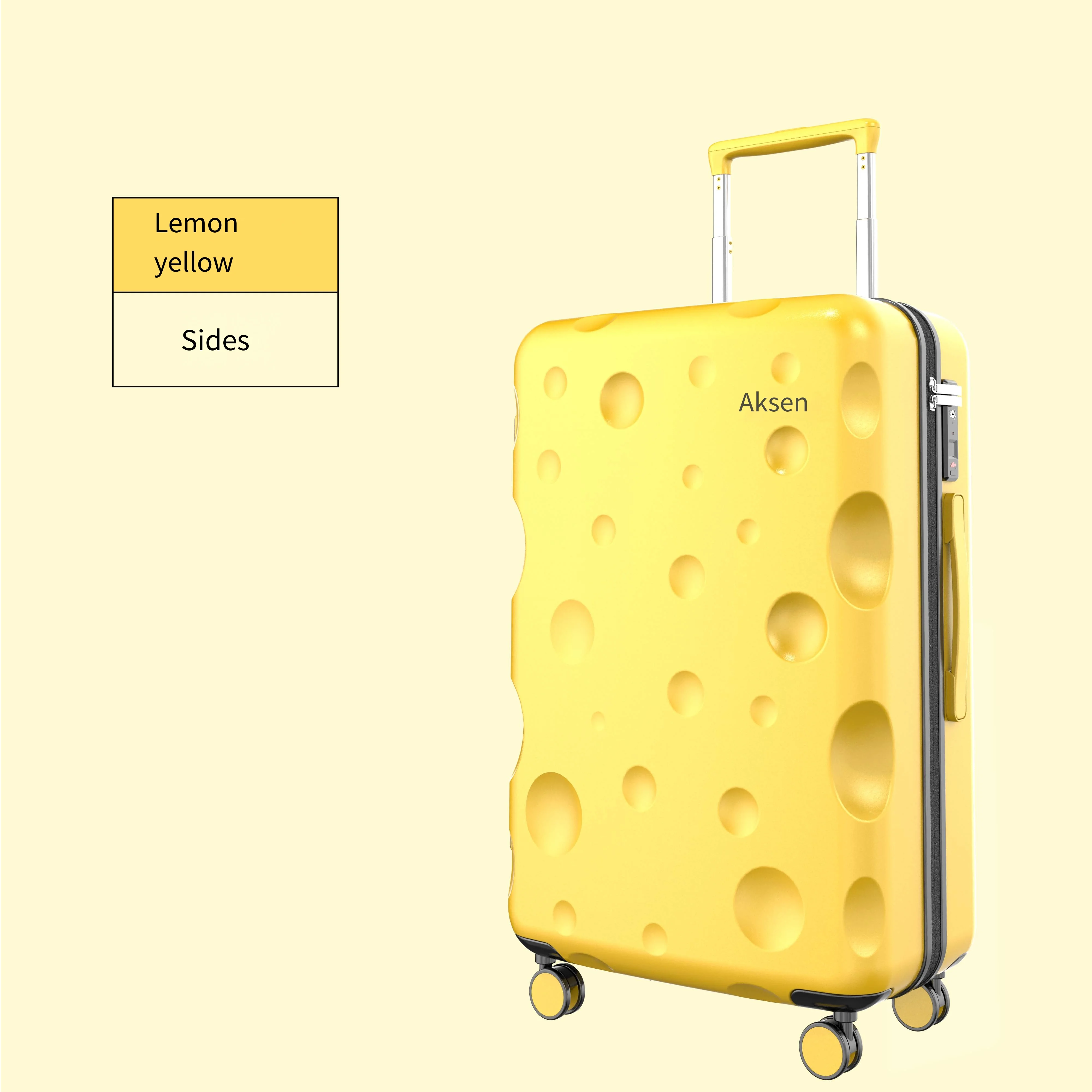 Cute Dot Design PC hardside luggage ABS trolley case PC Carry on Luggage with Spinner Wheels Suitcases Luggage