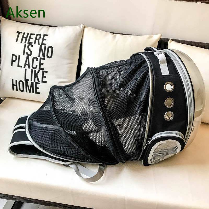 Cat Backpack Carrier Bubble Expandable Foldable Breathable Pet Carrier Dog Carrier Backpack for Cats and Dogs