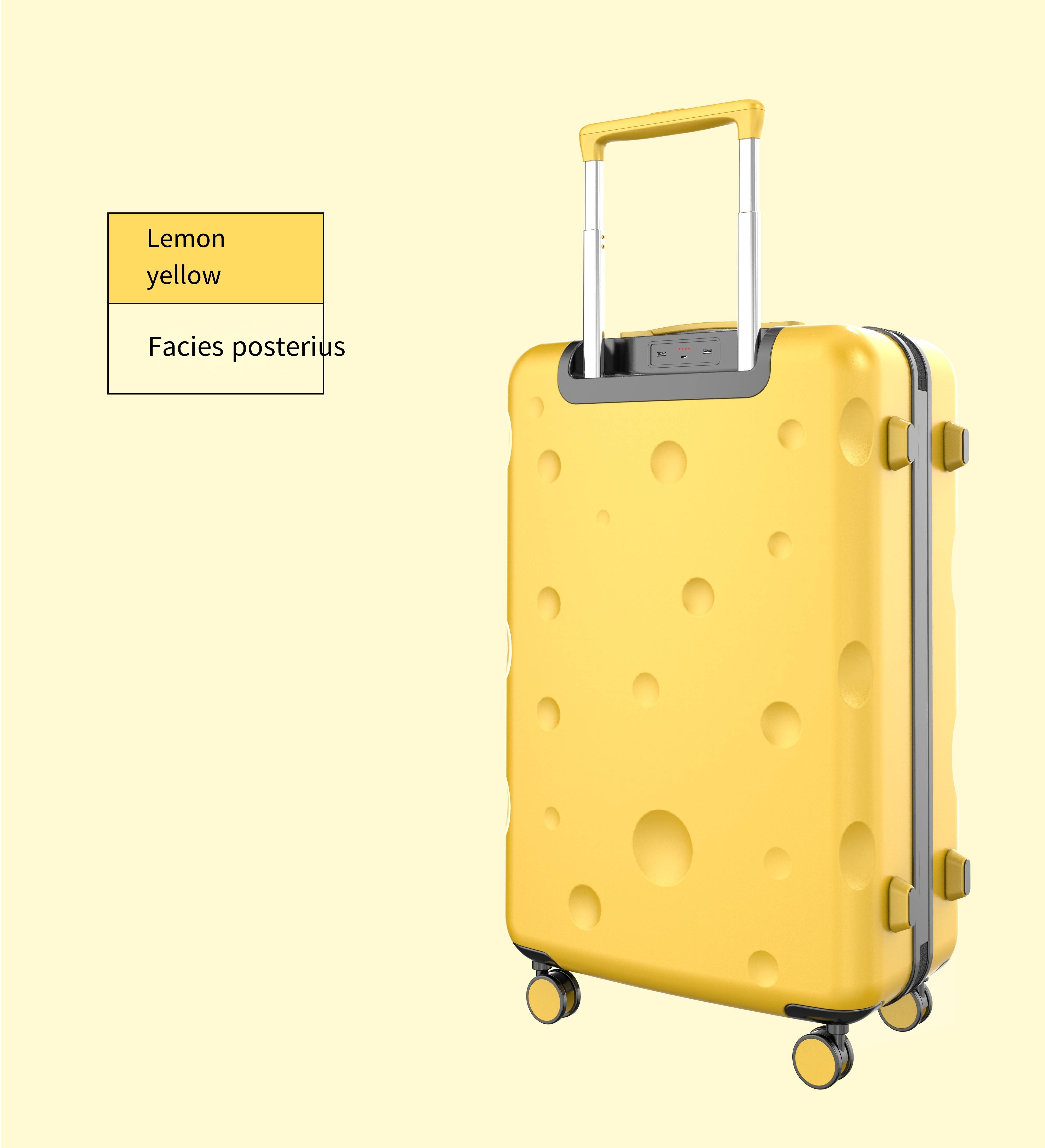 Cute Dot Design PC hardside luggage ABS trolley case PC Carry on Luggage with Spinner Wheels Suitcases Luggage