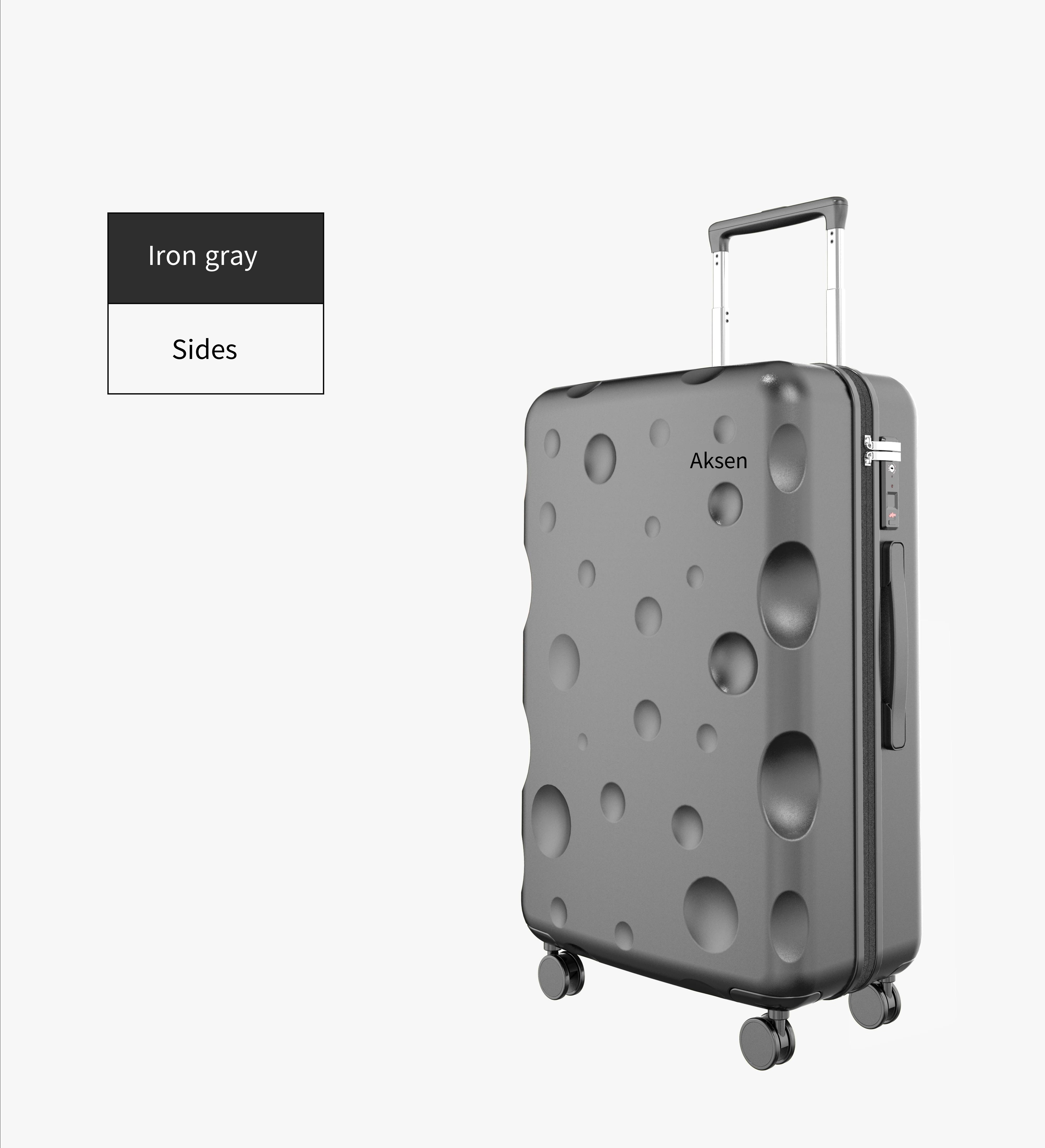 Cute Dot Design PC hardside luggage ABS trolley case PC Carry on Luggage with Spinner Wheels Suitcases Luggage