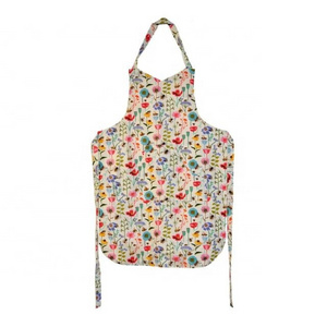 Customizable Multi Color 55x68cm Kawaii Printed Kitchen Women Cotton Pinafore Home Cooking Baking Waist Bib Sleeveless Aprons