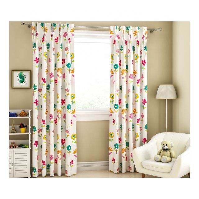 Nordic Fresh Floral Digital Print Curtain Korean Kitchen Bedroom Entrance Partition Curtains Doorway Hanging Full Size Curtain