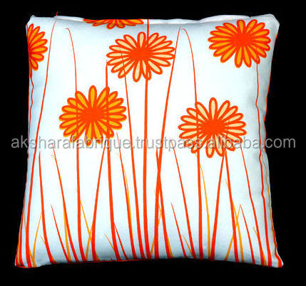 Printed Custom Made Logo Design ready-made Cushion pillow from Indian manufacturer Premium quality