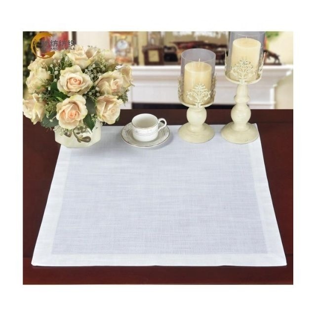 Cute Embroidered Super Unique Exquisite Heat Resistant Dining Table 100% Cotton Cheap Price Hot Style OEM Custom Made Placemats