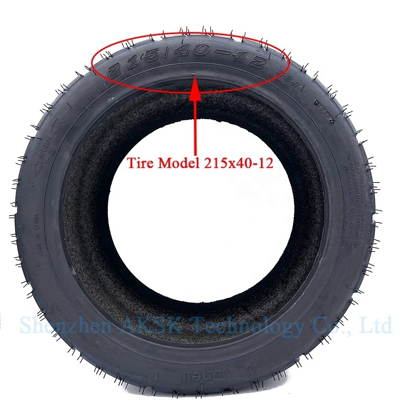 215/40-12 Tires Off Road Tyre Electric Big Harley Scooter Accessories Vacuum Tire for Electric Harley