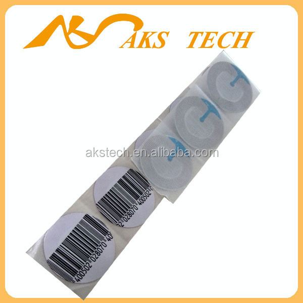 Supermarket installed anti-theft EAS system RF label  Chinese manufacturers In Stock  RF Sticker Label 8.2mHZ