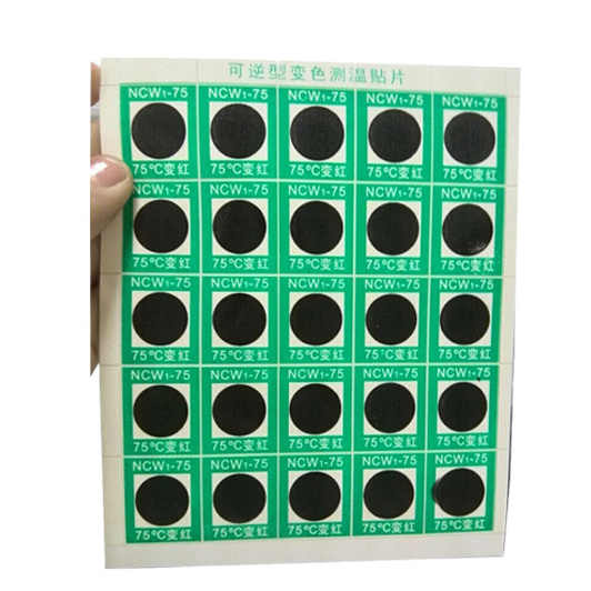 OEM Reversible industrial use Heat Sensitive Color Changing temperature stickers