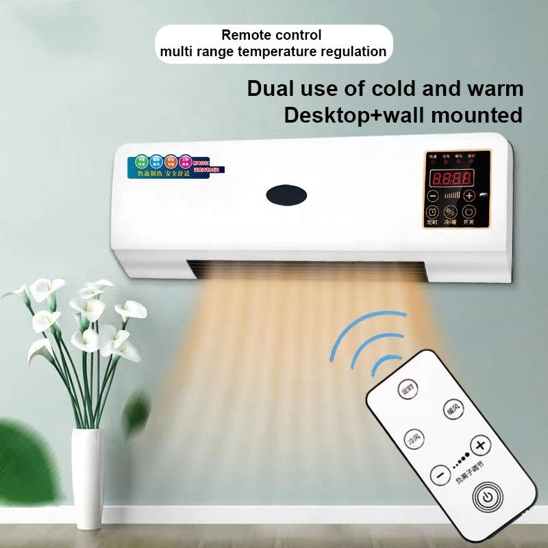 Small Air Conditioner Wall Mounted Heater Hot And Cold Dual Use Bathroom Waterproof Household Heater Quick Heat Electric Heater