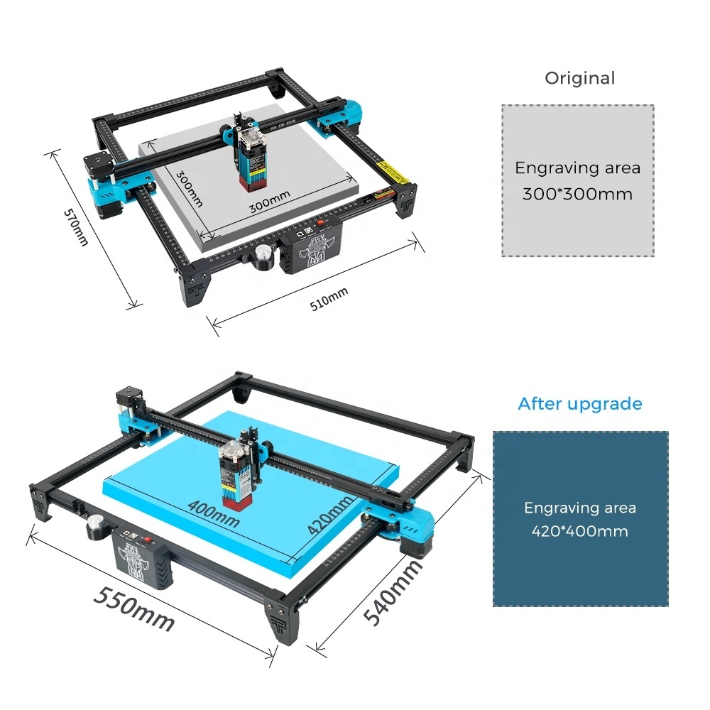 Manufacturing Plant new product TWOTREES TTS 5.5 laser engraver 40 watt mini cnc Desktop Laser Engraving Machine