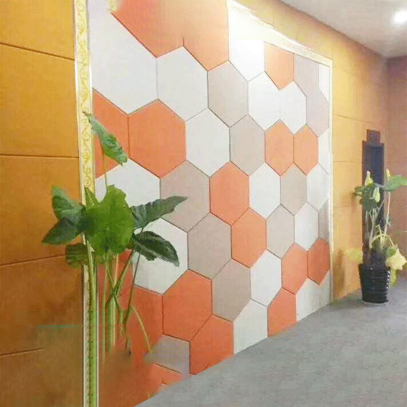 DIY Self Adhesive Acoustic Felt Panels High Density Sound Absorbing Polyester Fiber Panel