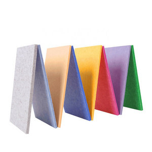 DIY Self Adhesive Acoustic Felt Panels High Density Sound Absorbing Polyester Fiber Panel