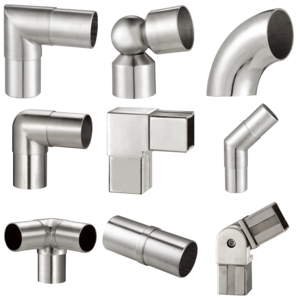 AKW Factory Price Easy fixing stainless steel balustrades & handrails fitting glass railing fitting Steel Glass Fittings