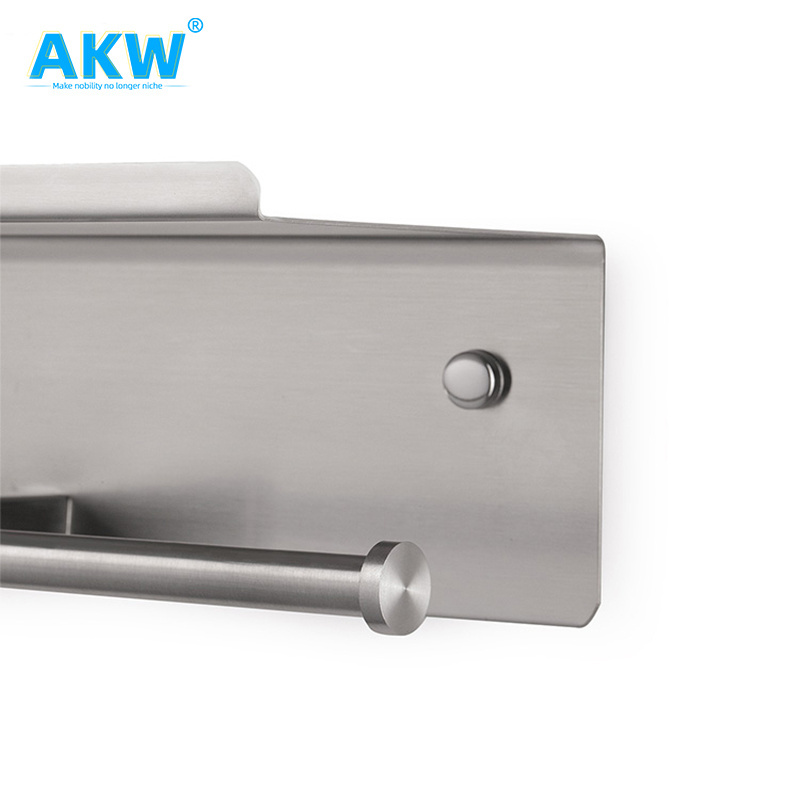 akw with self adhesive home goods knurled bathroom toilet paper holder box modern style for kitchen