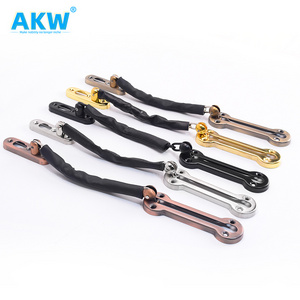 akw OEM Black Heavy Duty  Hardware  Adjustable Fence Gate Post Hinge And Two Way Door Latch