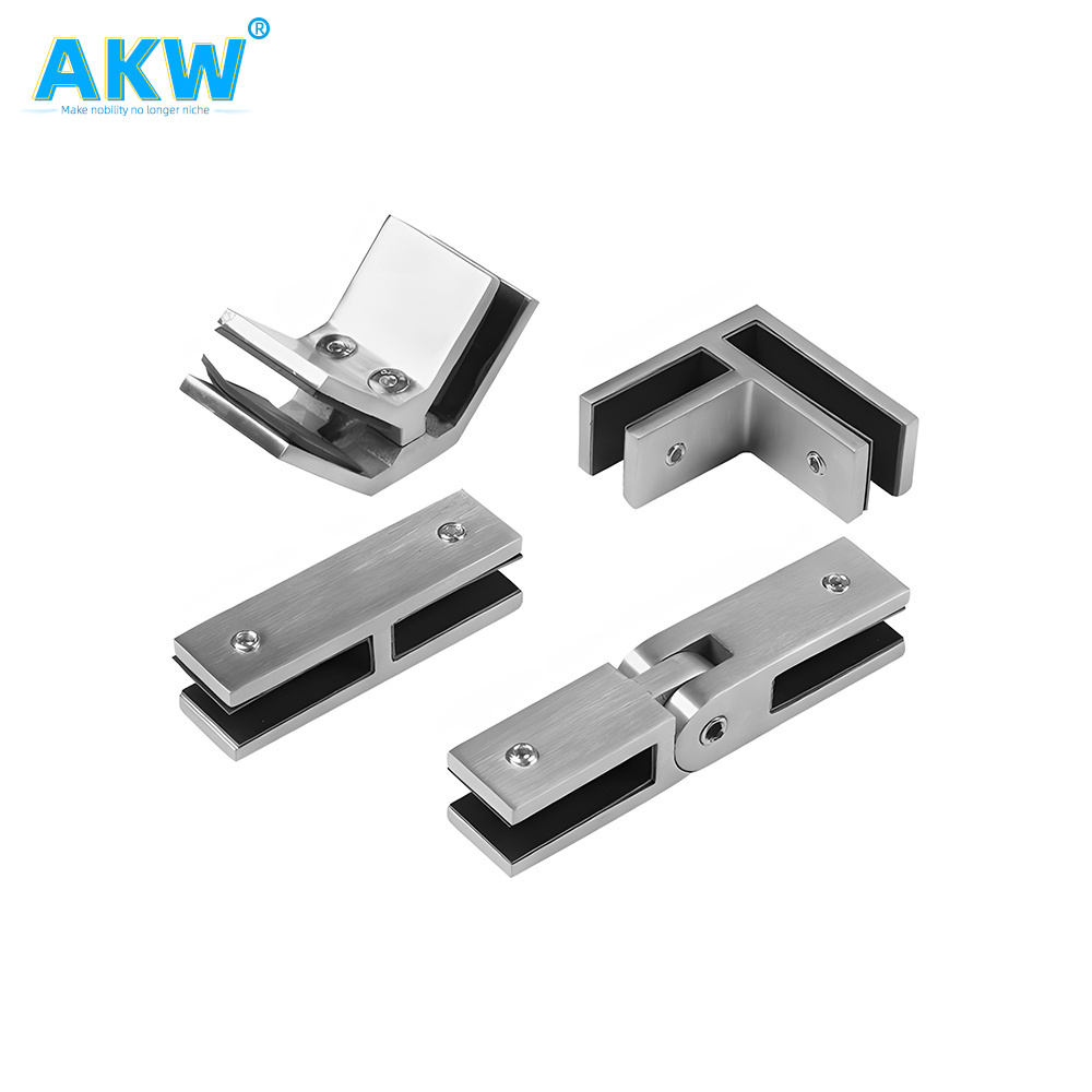 akw Balcony Stair Glass Inox Balustrade fitting Handrail Fittings System 304 316 201 Stainless Steel Railing Accessories