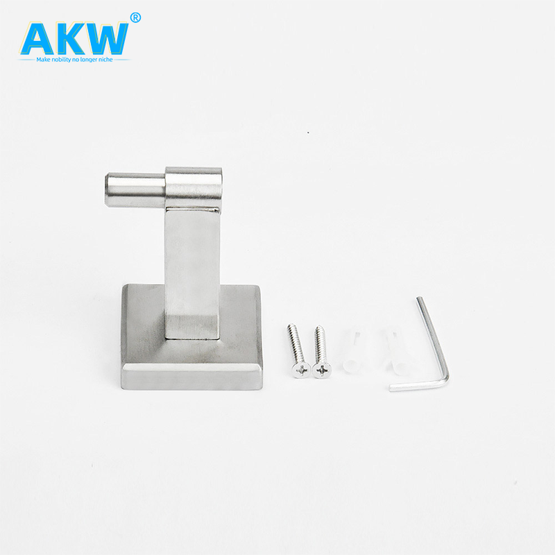 akw towel hooks bathroom powder coated metal robe adhesive wall hook hanger custom stainless