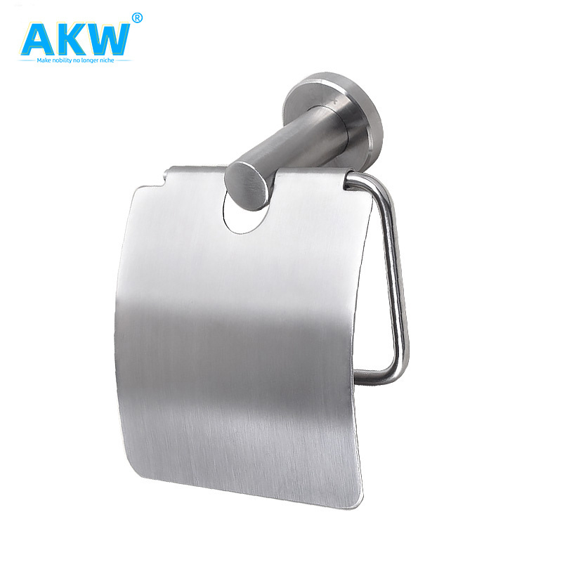 akw with self adhesive home goods knurled bathroom toilet paper holder box modern style for kitchen