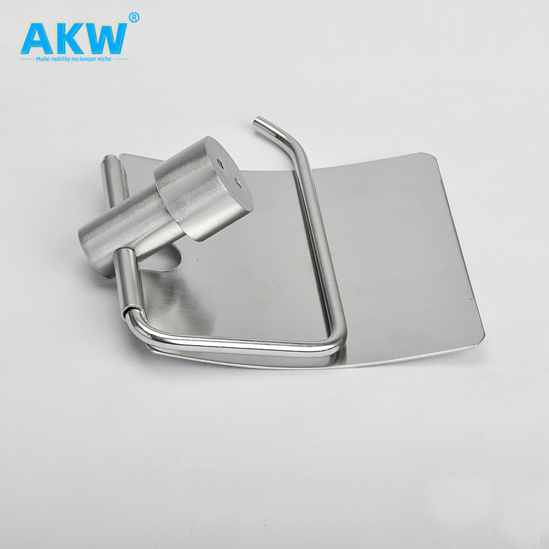 akw with self adhesive home goods knurled bathroom toilet paper holder box modern style for kitchen