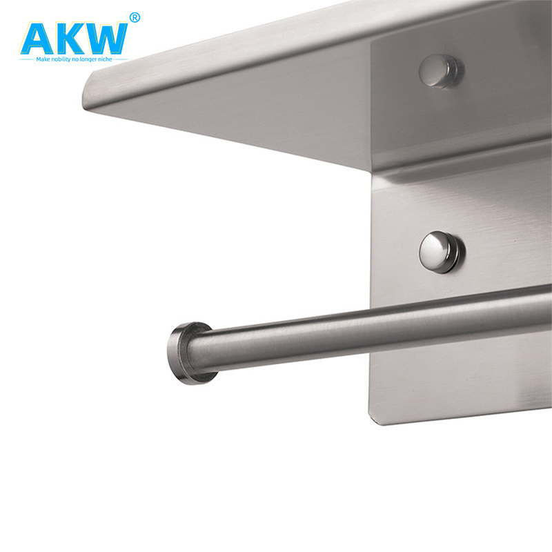 akw with self adhesive home goods knurled bathroom toilet paper holder box modern style for kitchen