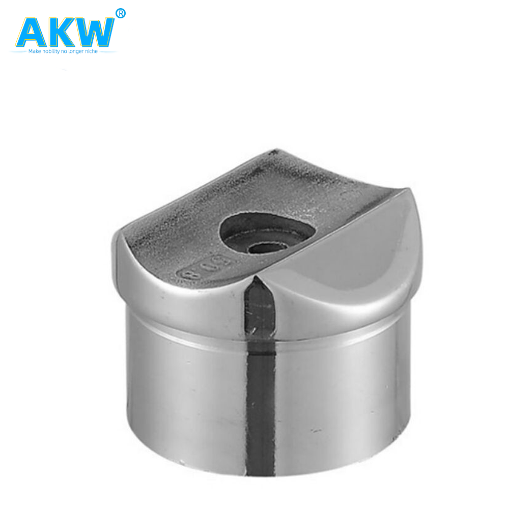 AKW best price 304 316 Stainless steel railing accessories/ glass clamp for balcony staircase Railing support bracket