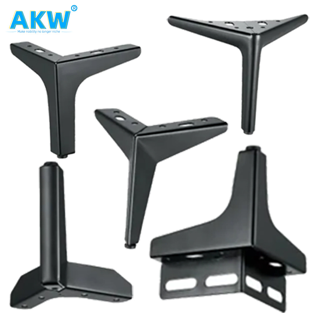 akw china factory furniture accessories modern furniture sofa legs metal hardware for chair and sofa legs